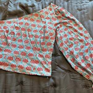 Anthropologie FOREVER THAT GIRL Puff-Sleeve One-Shoulder Blouse